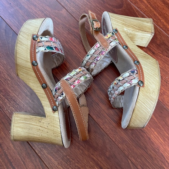 Designer Sbicca Vintage Collection Gwendolyn’s Retro Platform Strappy Size 39 - Picture 4 of 6